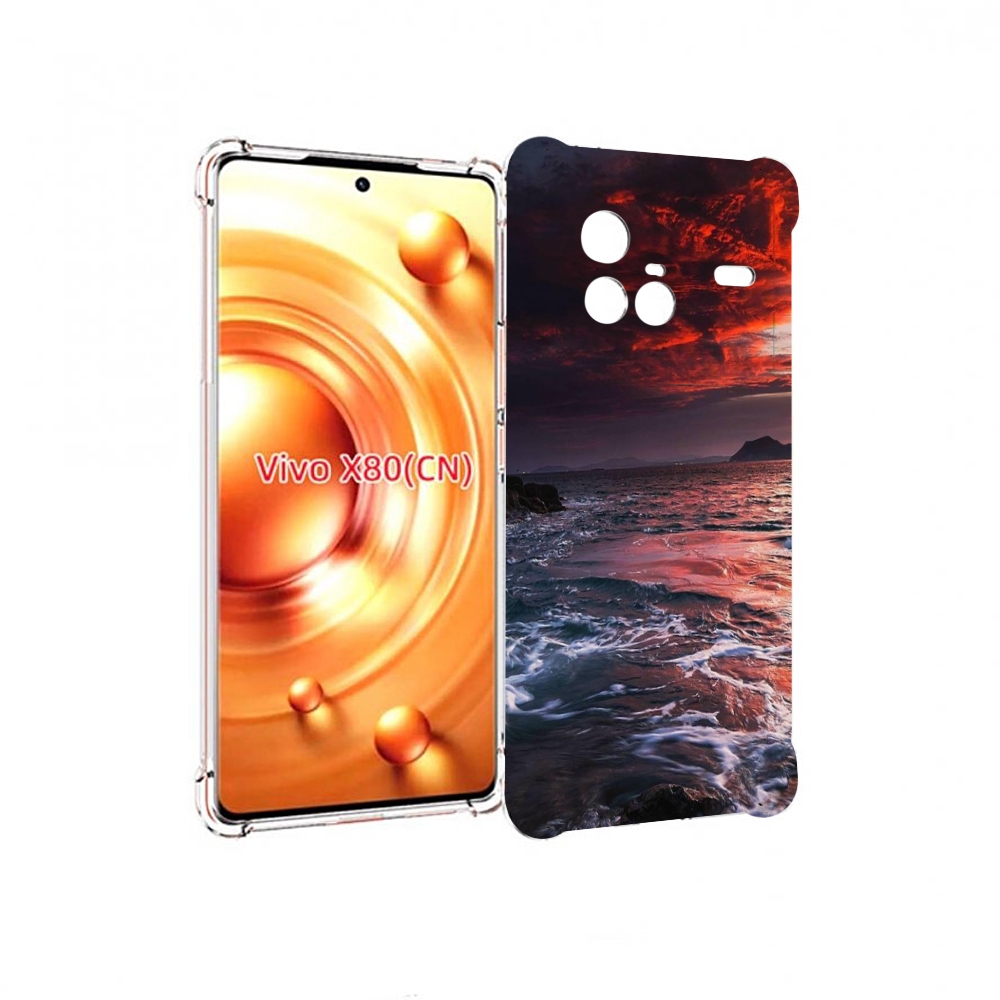 

Чехол Mypads Красивый Залив Для Vivo X80, Прозрачный, Tocco