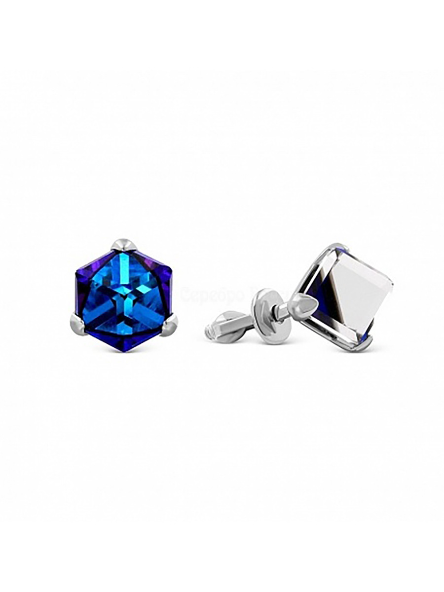 

Серьги пусеты из серебра со Swarovski ЯХОНТ Ювелирный 242870, 242870