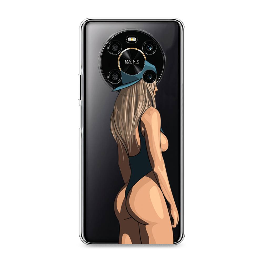 

Чехол на Honor X9 4G "Девушка в черном купальнике", Зеленый;бежевый;черный, 6108650-6