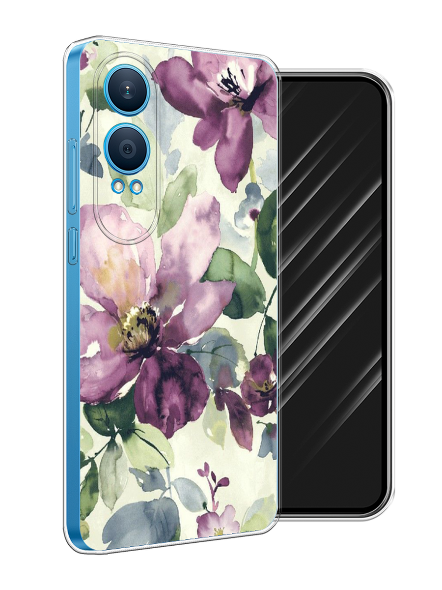 

Чехол Awog на OnePlus Nord CE4 Lite 5G "Сиреневые цветы-акварель", Фиолетовый, 155050-1