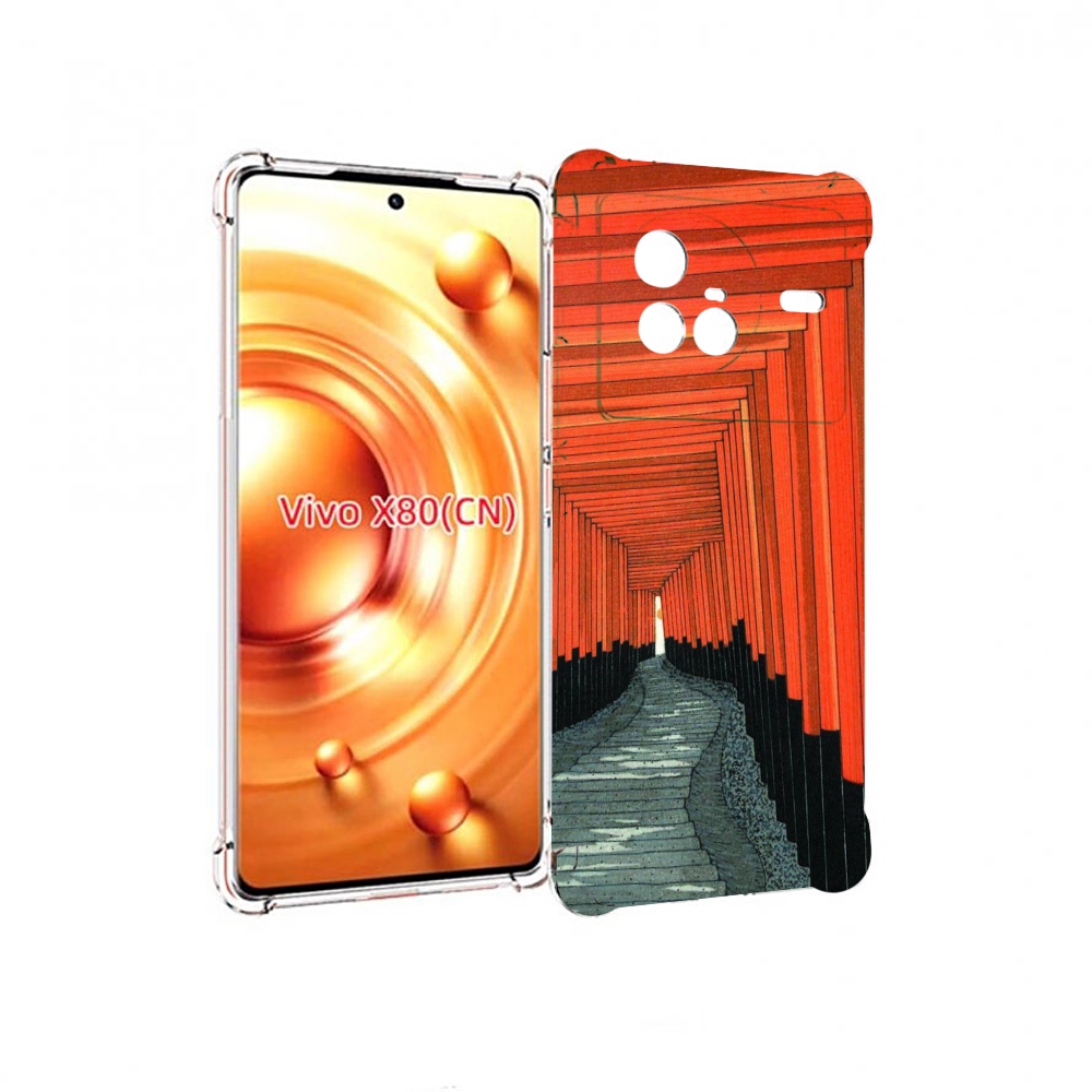 

Чехол Mypads Красный Коридор Для Vivo X80, Прозрачный, Tocco