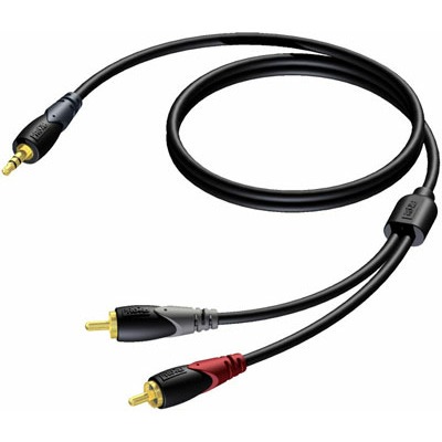 

Кабель аудио 1xMini Jack - 2xRCA Procab CLA711/20 20.0m, CLA711/20 20.0m