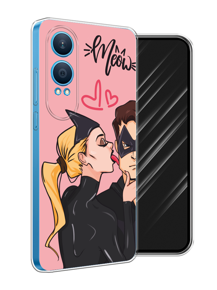 

Чехол Awog на OnePlus Nord CE4 Lite 5G "Kiss of Cat Woman", Розовый;черный;бежевый, 155050-1