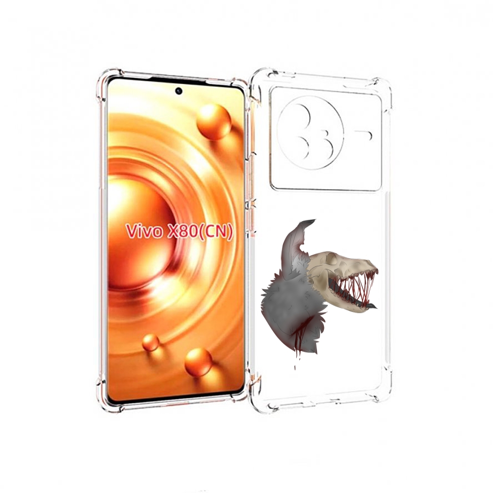 

Чехол Mypads Кровавый-Череп Для Vivo X80, Прозрачный, Tocco