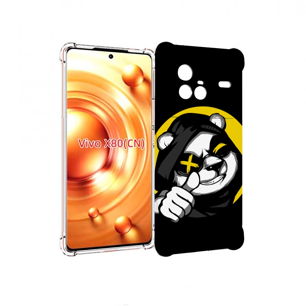 

Чехол Mypads Крутая Пандочка Ок Для Vivo X80, Прозрачный, Tocco