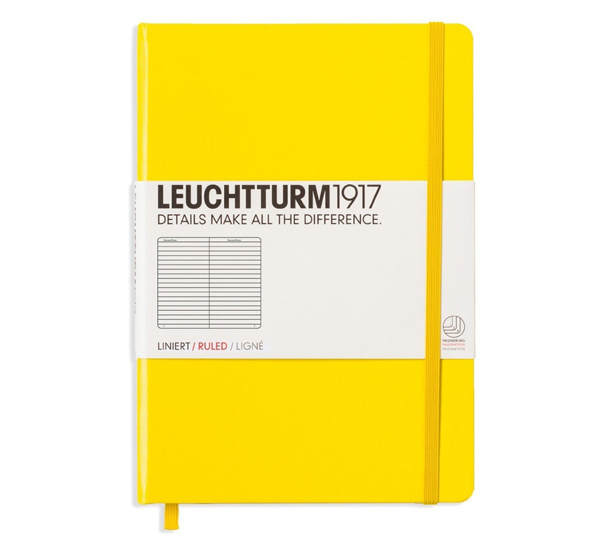 фото Книга для записей в линейку leuchtturm1917 "medium" а5 249 л лимонный