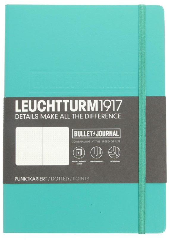 

Книга для записей в точку Leuchtturm1917 "bullet Journal"А5 изумруд