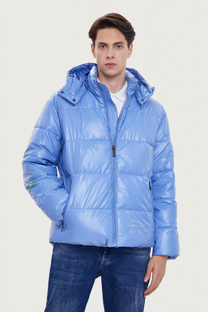 

Куртка мужская Finn Flare W20-42015 голубая 3XL, W20-42015