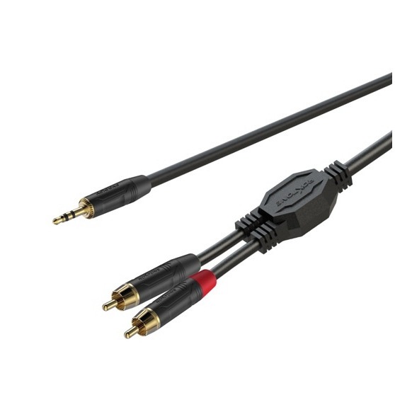 Кабель аудио 1xMini Jack - 2xRCA Roxtone GPTC140/6 6.0m