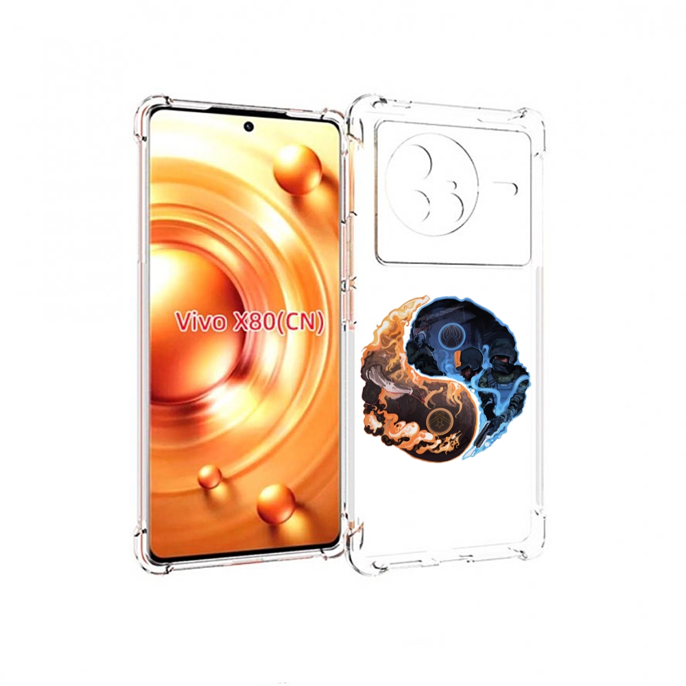 

Чехол Mypads Кс-Го-Инь-Янь Для Vivo X80, Прозрачный, Tocco