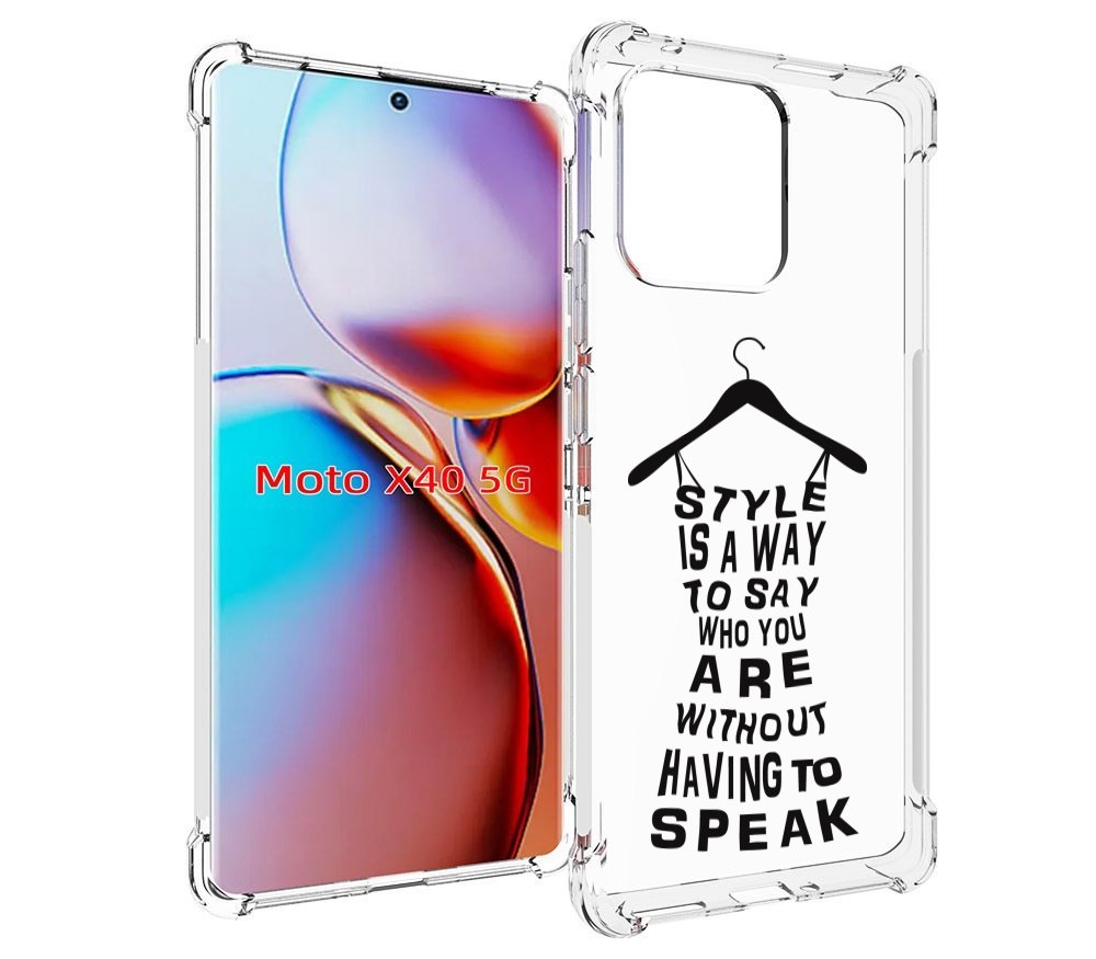 

Чехол MyPads Сарафан-из-слов для Motorola Moto X40, Прозрачный, Tocco