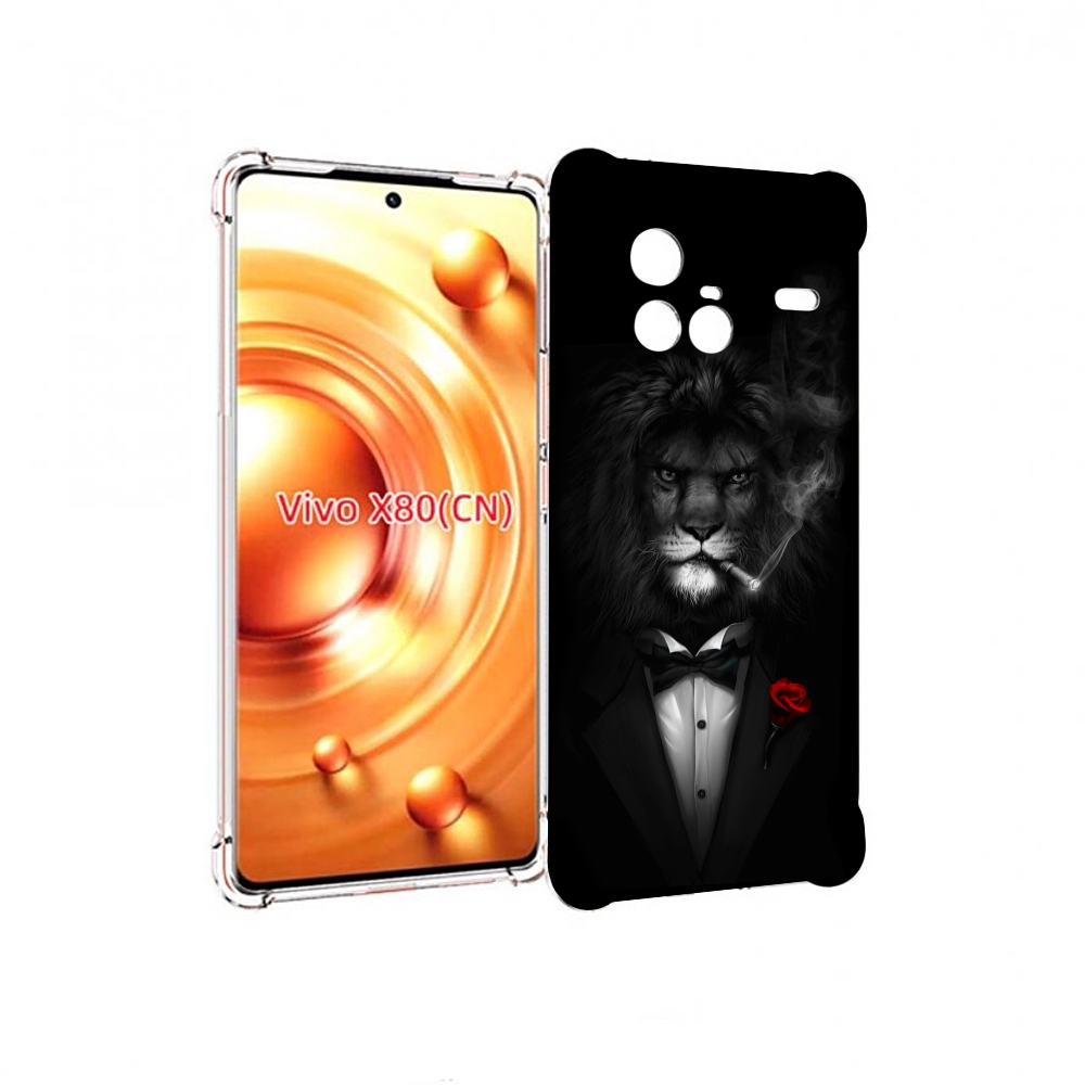 

Чехол Mypads Лев-В-Темноте-С-Сигаретой Мужской Для Vivo X80, Прозрачный, Tocco