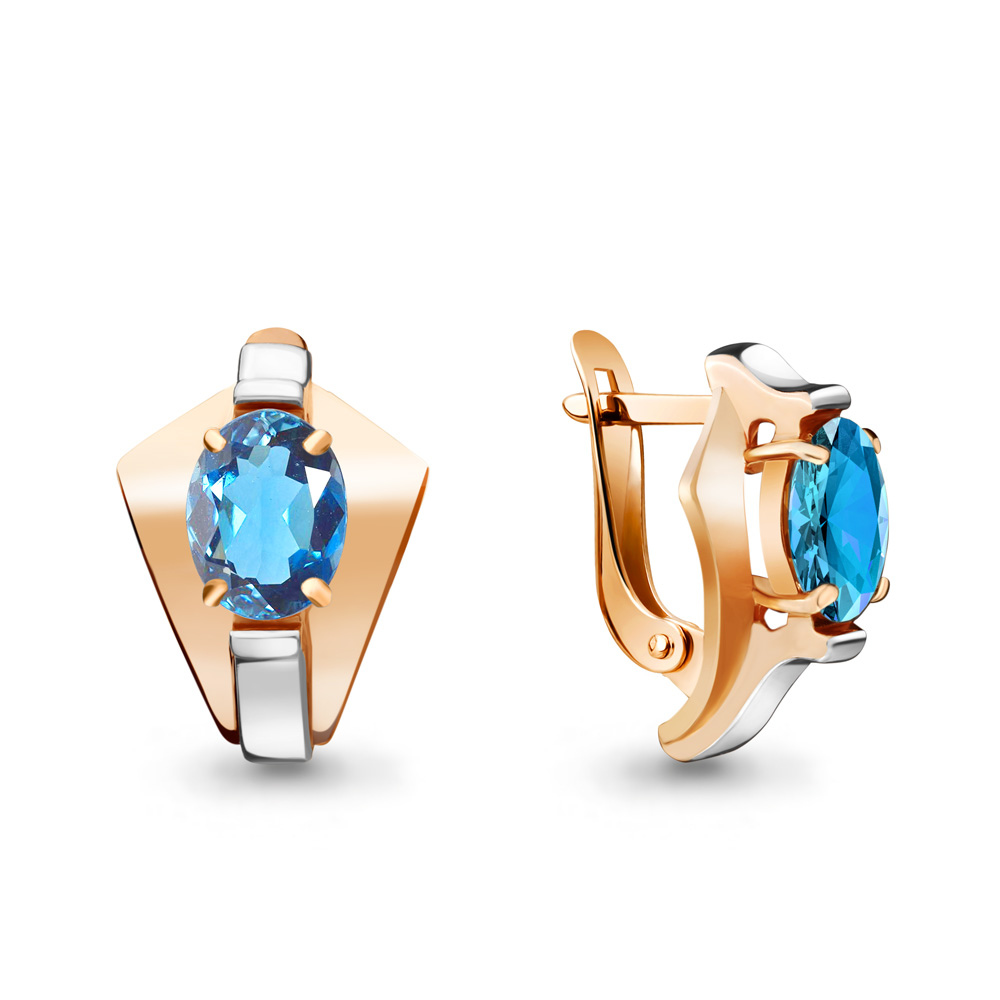 

Серьги из серебра с топазом Aquamarine 4492805_925_з, 4492805_925_з