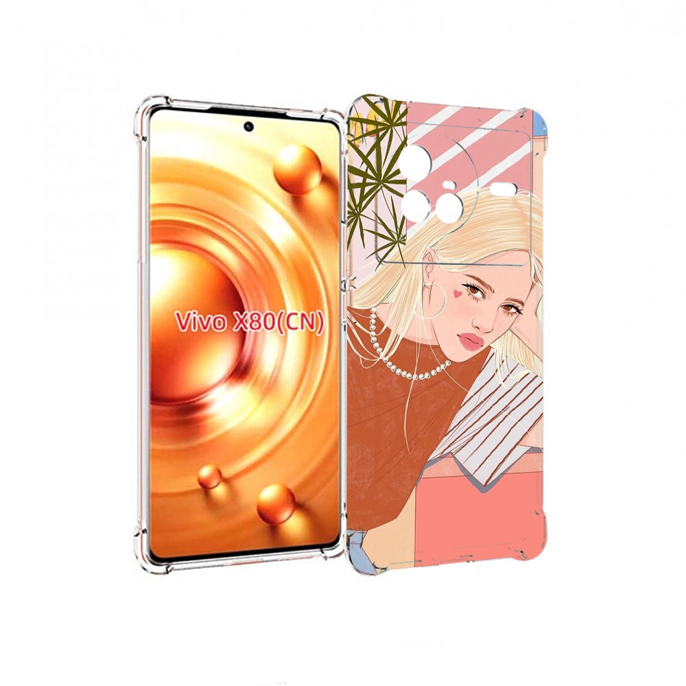 

Чехол Mypads Летняя-Девочка Женский Для Vivo X80, Прозрачный, Tocco