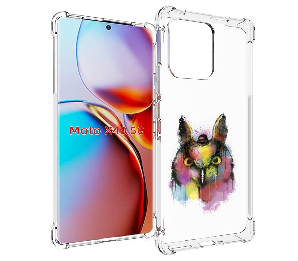 

Чехол MyPads Сова 2 для Motorola Moto X40, Прозрачный, Tocco