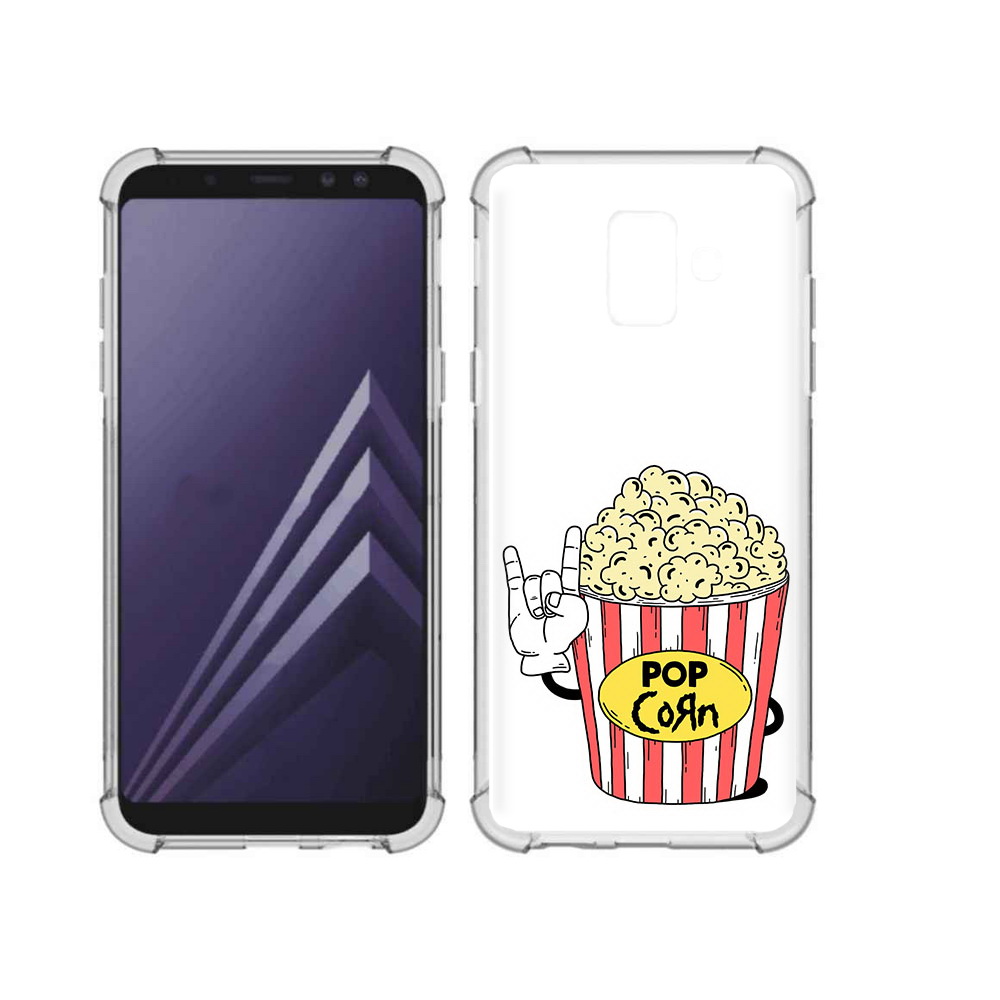 

Чехол MyPads Tocco для Samsung Galaxy A6 (2018) крутой попкорн (PT111558.582.427), Прозрачный, Tocco