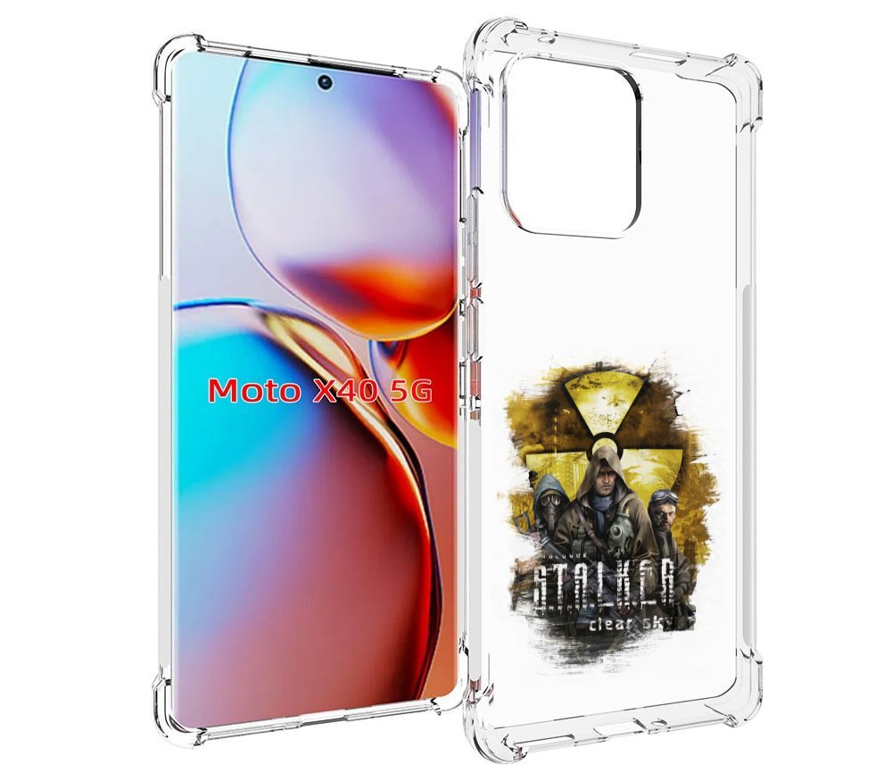 

Чехол MyPads Сталкер мужской для Motorola Moto X40, Прозрачный, Tocco