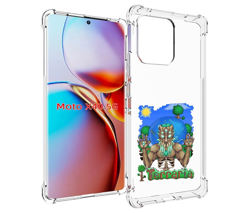 

Чехол MyPads Террария для Motorola Moto X40, Прозрачный, Tocco