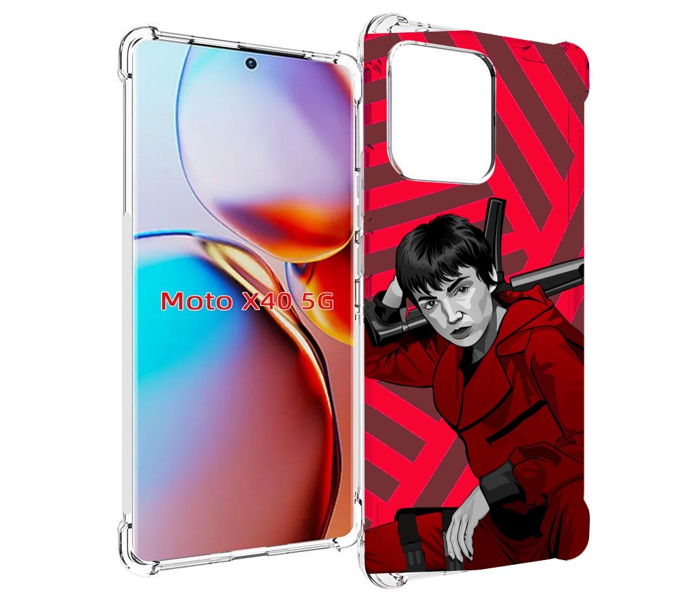 

Чехол MyPads Токио-бумажный-дом для Motorola Moto X40, Прозрачный, Tocco