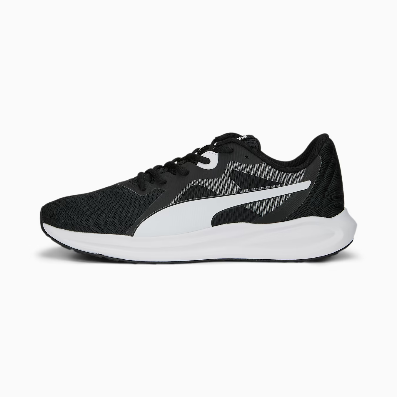 

Спортивные кроссовки унисекс PUMA Twitch Runner Fresh 37798101 черные 42 RU, Черный, Twitch Runner Fresh