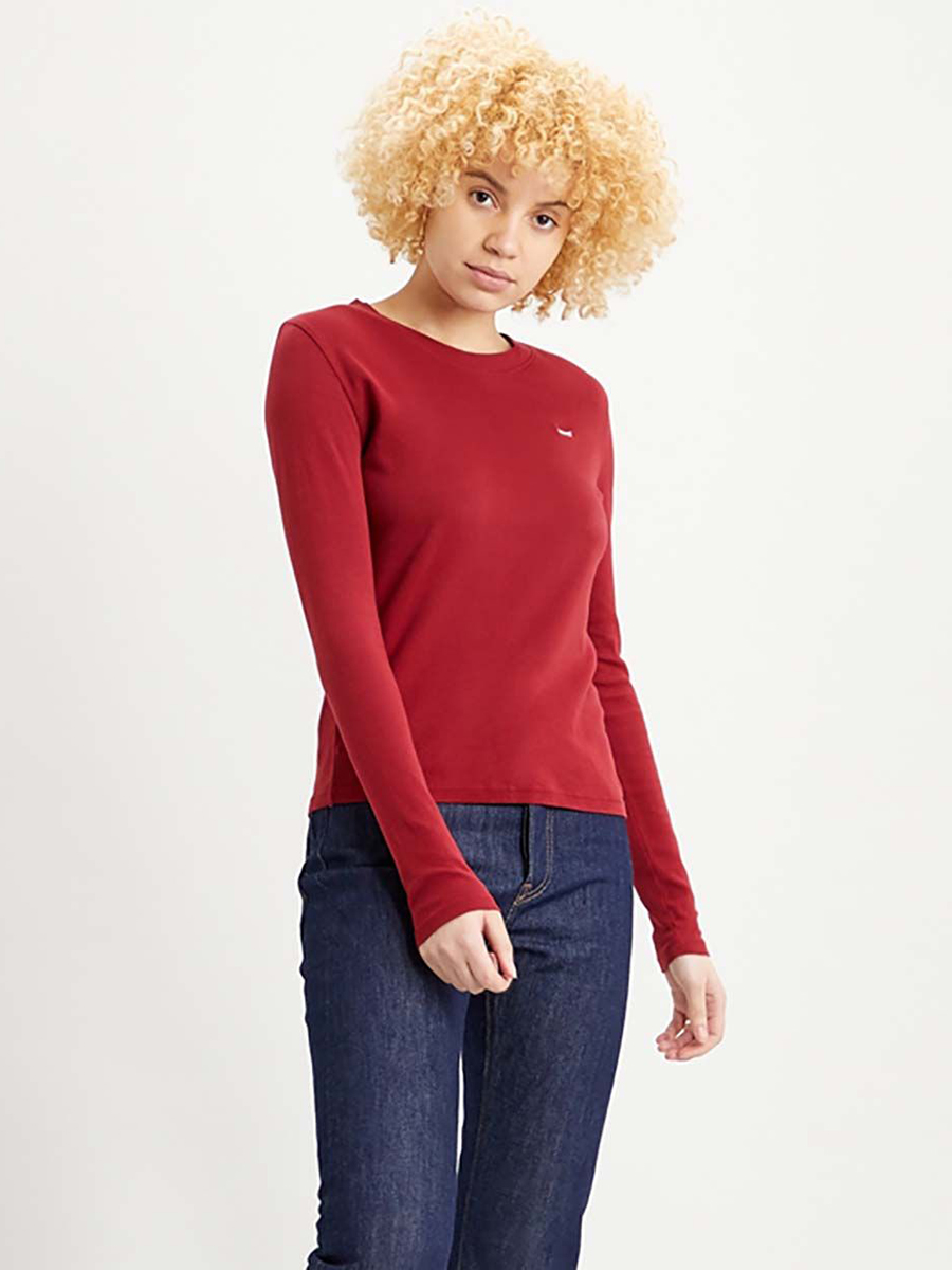 

Лонгслив женский Levi's 69555-0020 красный XS, 69555-0020