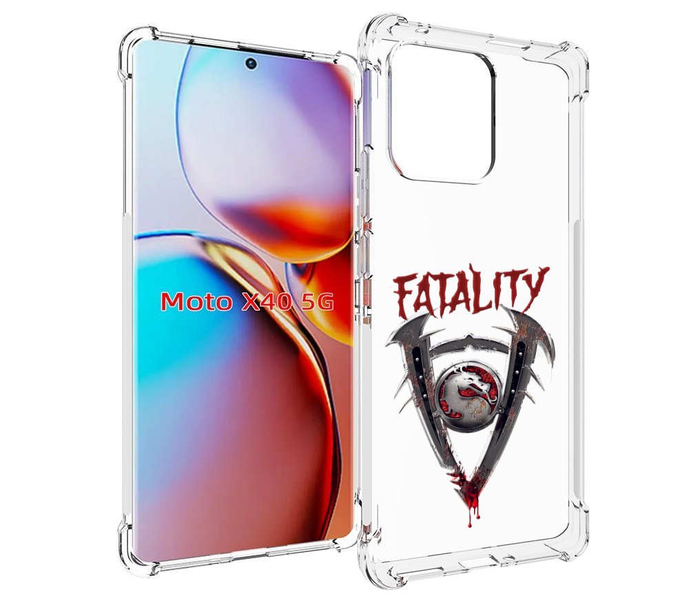 

Чехол MyPads Фаталити мужской для Motorola Moto X40, Прозрачный, Tocco