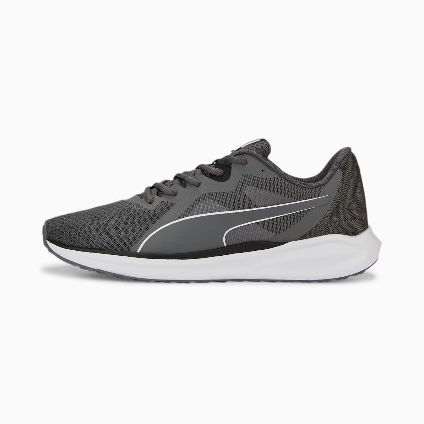 

Спортивные кроссовки унисекс PUMA Twitch Runner Fresh 37798108 серые 44 RU, Серый, Twitch Runner Fresh