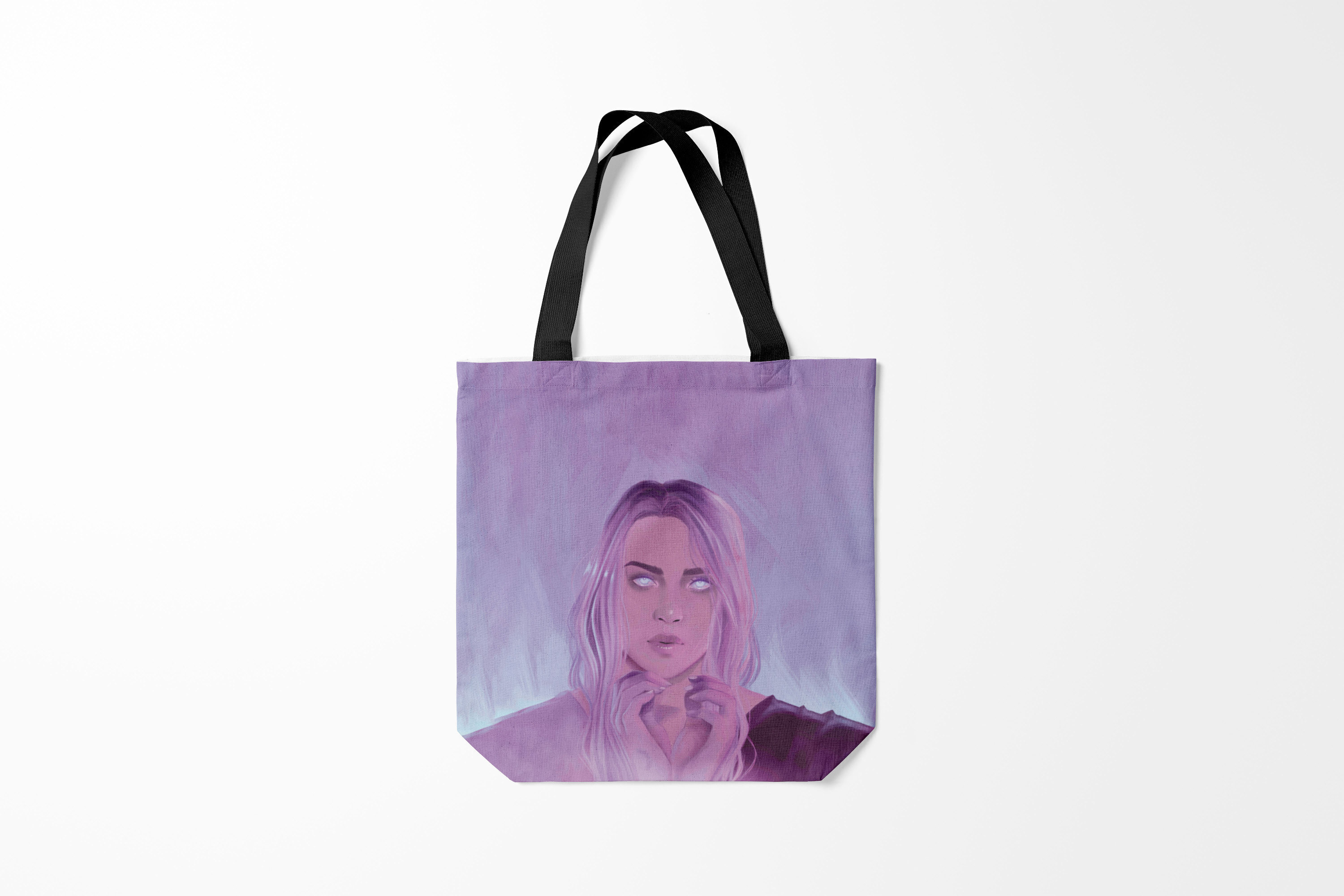 

Сумка шoппер унисекс Burnettie Billie Eilish автограф, черный, Billie Eilish автограф