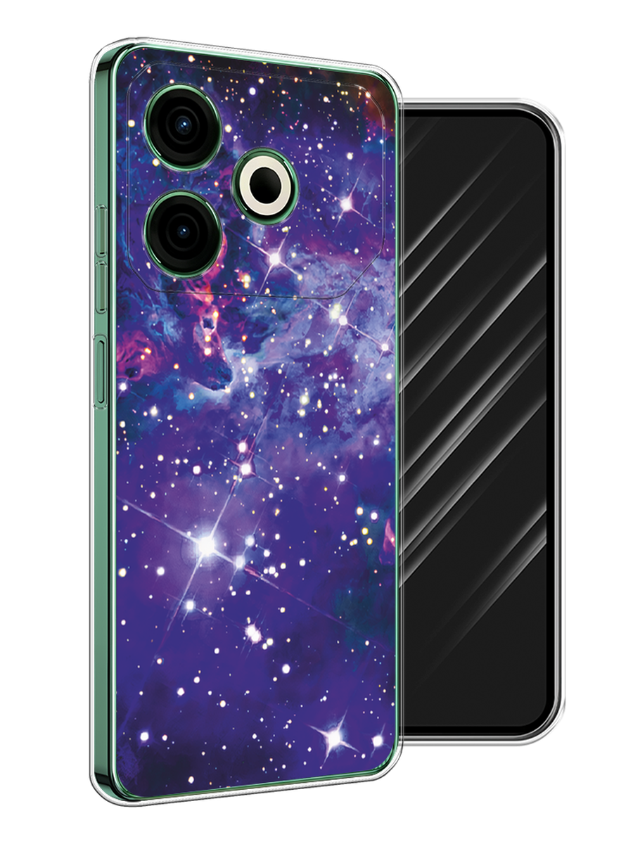 

Чехол Awog на Tecno Pova 6 Neo "Яркая галактика", Фиолетовый, 309050-1