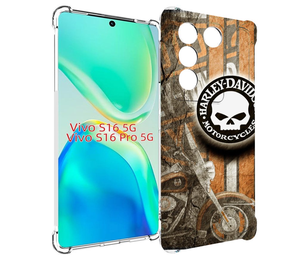 

Чехол MyPads харлей девидсон для Vivo S16 5G / S16 Pro 5G / V27 / V27 Pro, Tocco