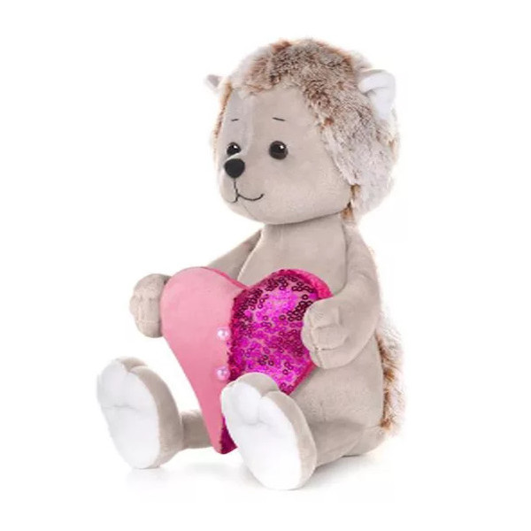 фото Мягкая игрушка maxitoys luxury romantic toys club романтичный ежик с сердечком, 25 см