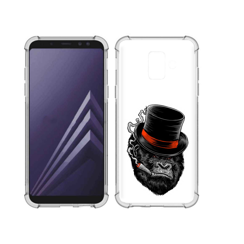 

Чехол MyPads Tocco для Samsung Galaxy A6 (2018) дизайнерская горилла (PT111558.582.431), Прозрачный, Tocco