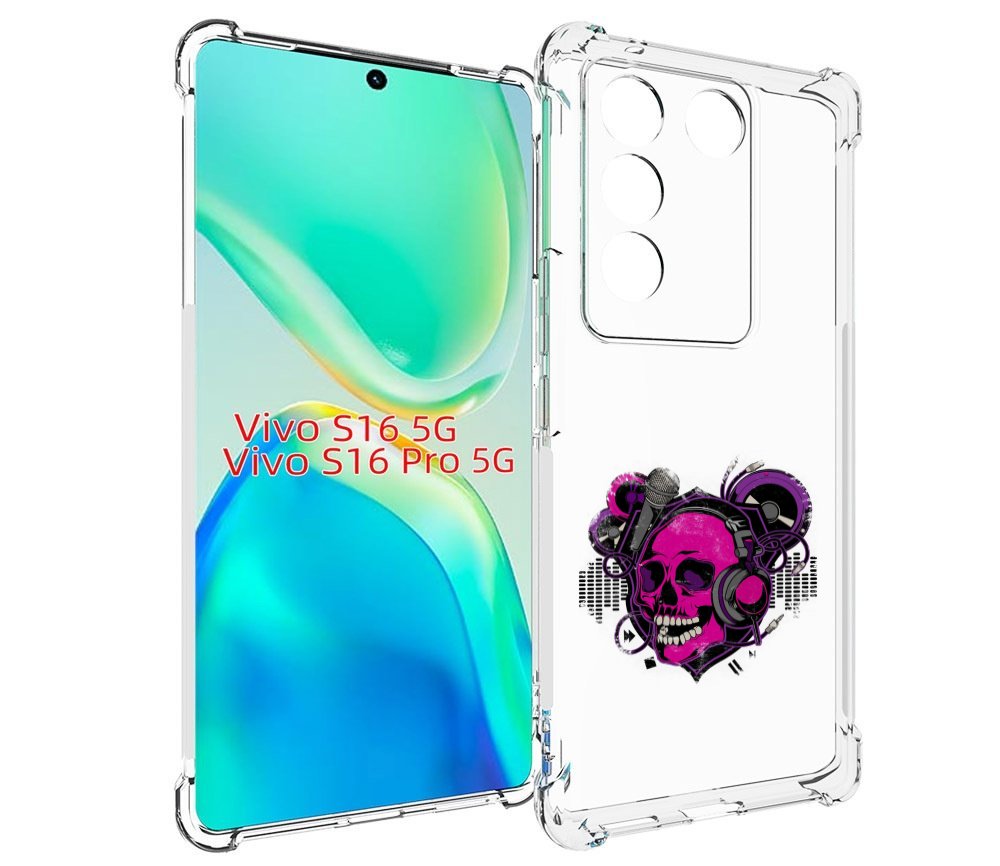 

Чехол MyPads череп 1 для Vivo S16 5G/S16 Pro 5G/V27/V27 Pro, Tocco