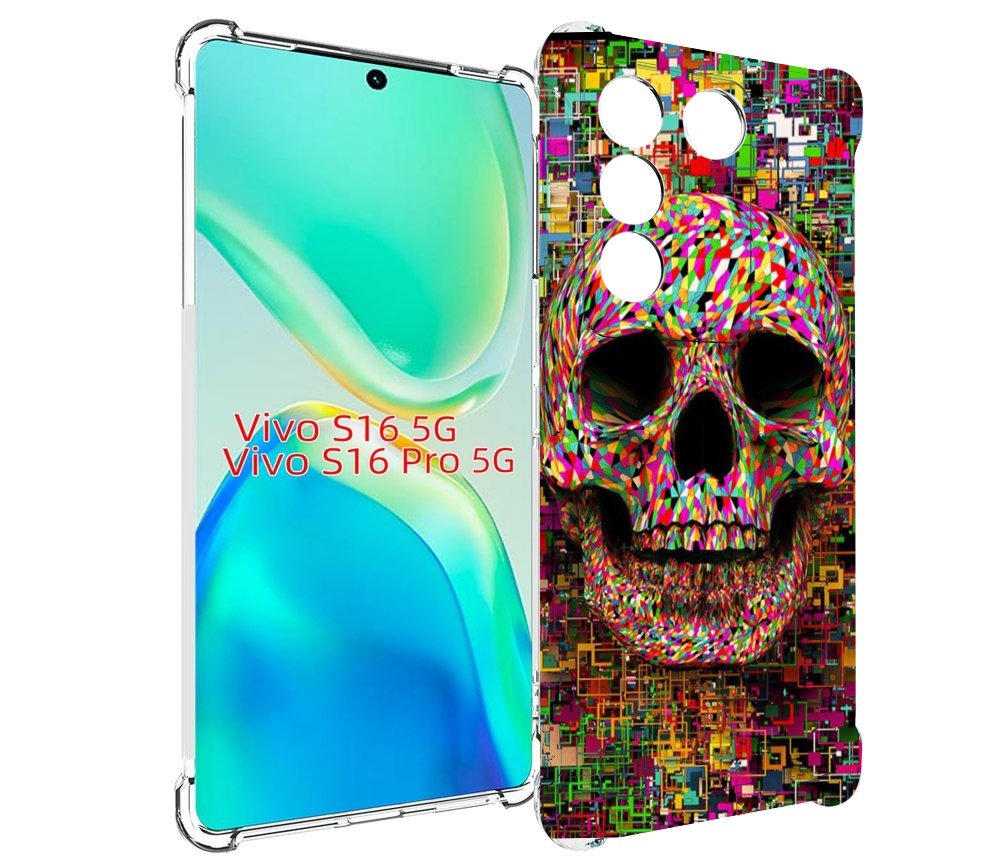 

Чехол MyPads череп красочные цвета для Vivo S16 5G / S16 Pro 5G / V27 / V27 Pro, Tocco