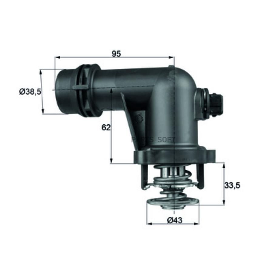 

Термостат [105C] Mahle/Knecht tm15105