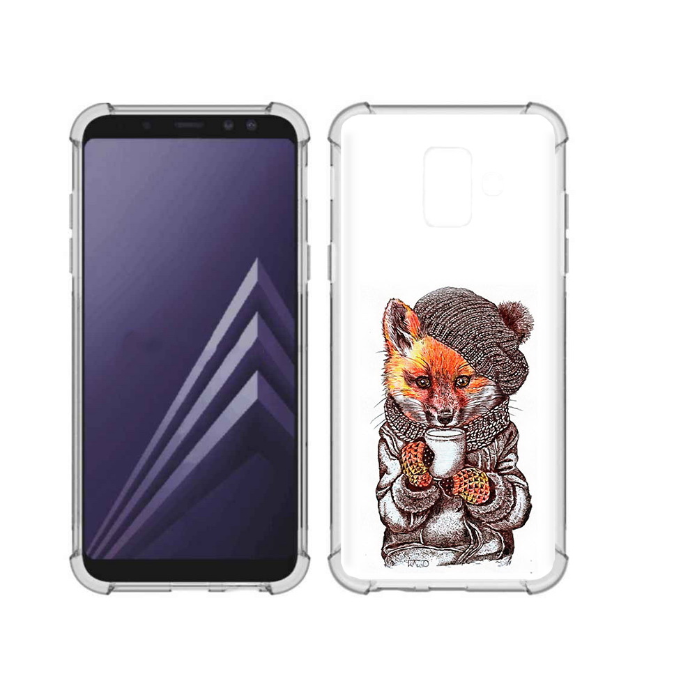

Чехол MyPads Tocco для Samsung Galaxy A6 (2018) лиса в шапке (PT111558.582.437), Tocco