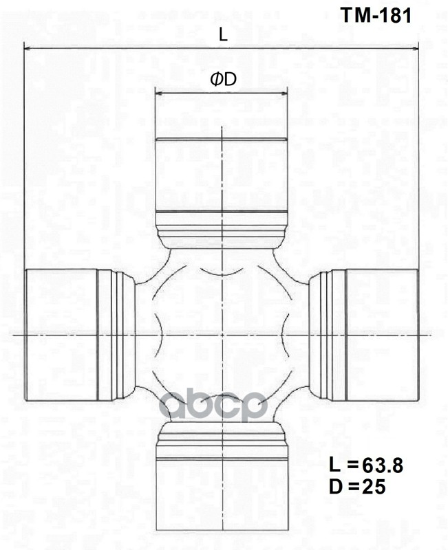 

Крестовина карданного вала TOYO tm181