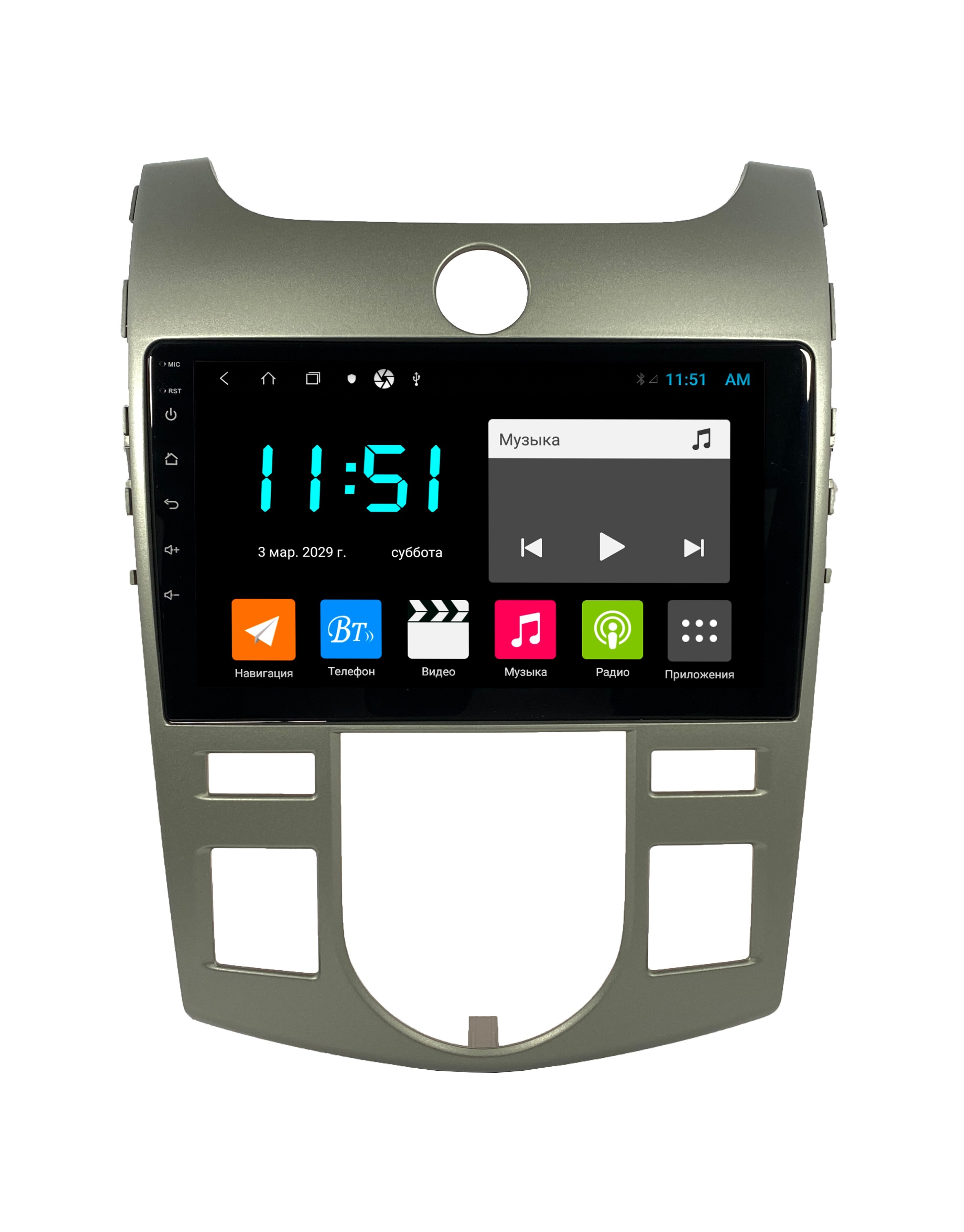 Штатная автомагнитола Zenith KIA Cerato 2009-2013 Климат контроль Android 12 464GB 3021300₽