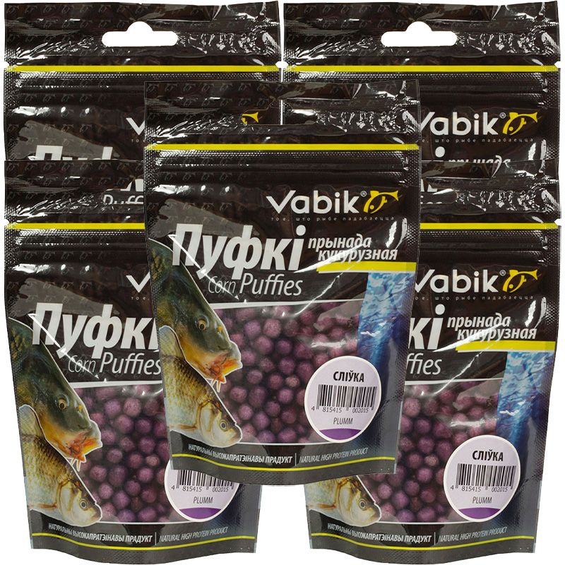 Кукуруза воздушная 5 шт Vabik Corn Puffies Слива 3-5 мм 1601₽