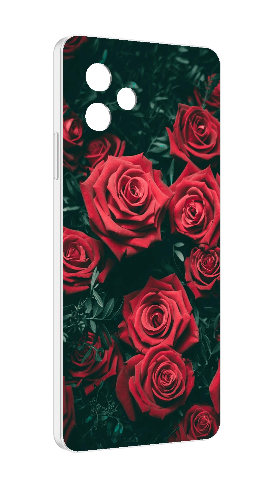 Чехол MyPads красные-бархатные-розы для Huawei Nova Y61 / Huawei Enjoy 50z
