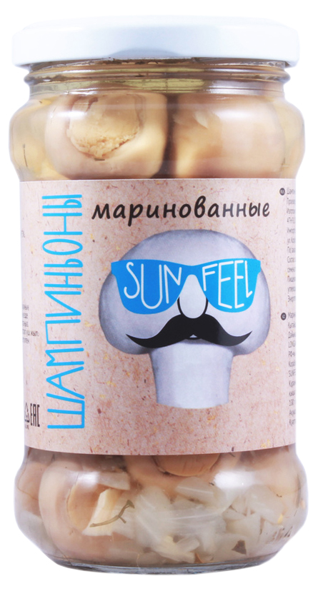 

Шампиньоны SunFeel маринованные 314 мл