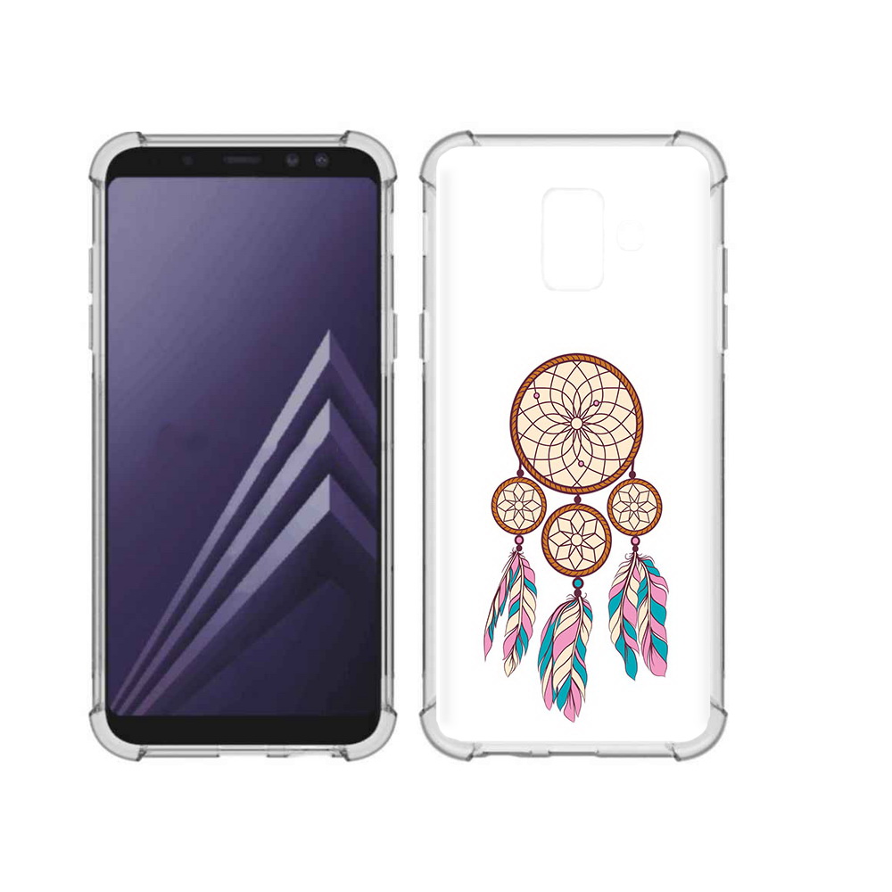 

Чехол MyPads Tocco для Samsung Galaxy A6 (2018) ловец снов бежевый (PT111558.582.442), Прозрачный, Tocco