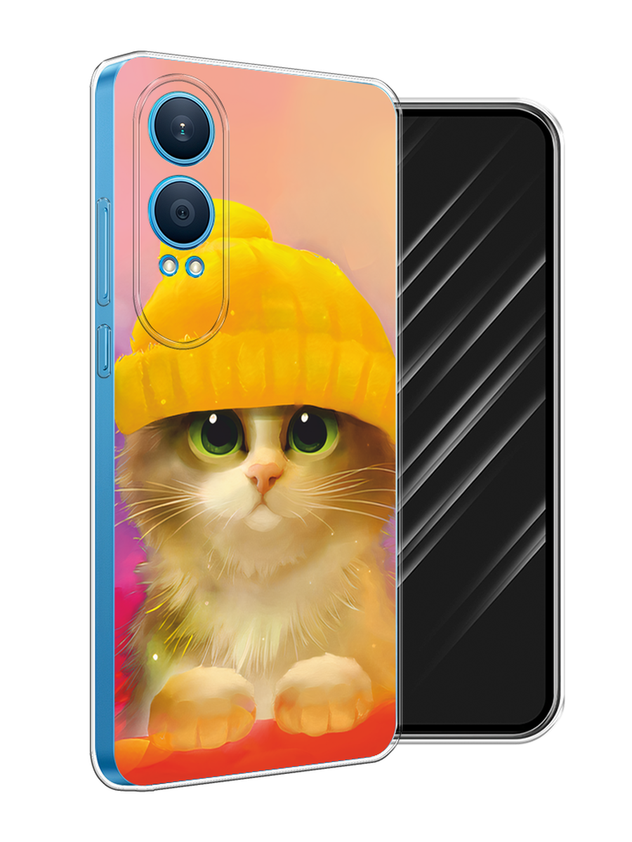 

Чехол Awog на OnePlus Nord CE4 Lite 5G "Котенок в желтой шапке", Желтый, 155050-1