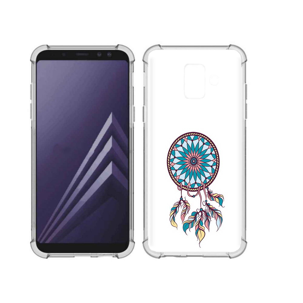 

Чехол MyPads Tocco для Samsung Galaxy A6 (2018) ловец снов синий (PT111558.582.443), Прозрачный, Tocco