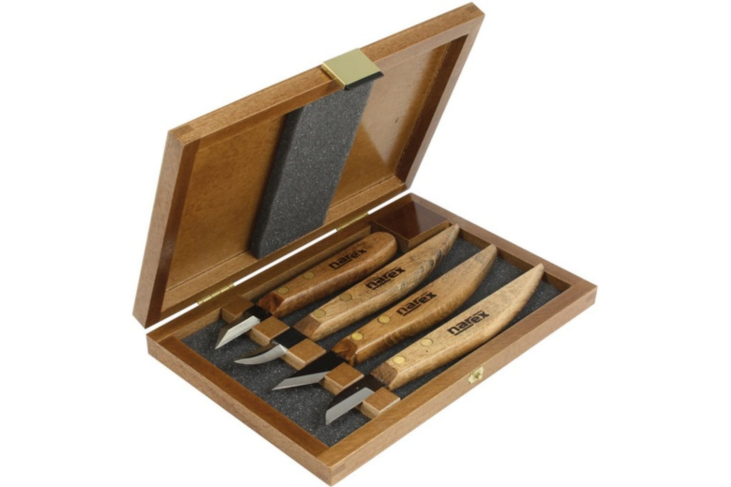 Набор ножей NAREX Profi, арт. 869100 в деревянной коробке, 4 предмета петля полукруглая хром для дверей в деревянной коробке