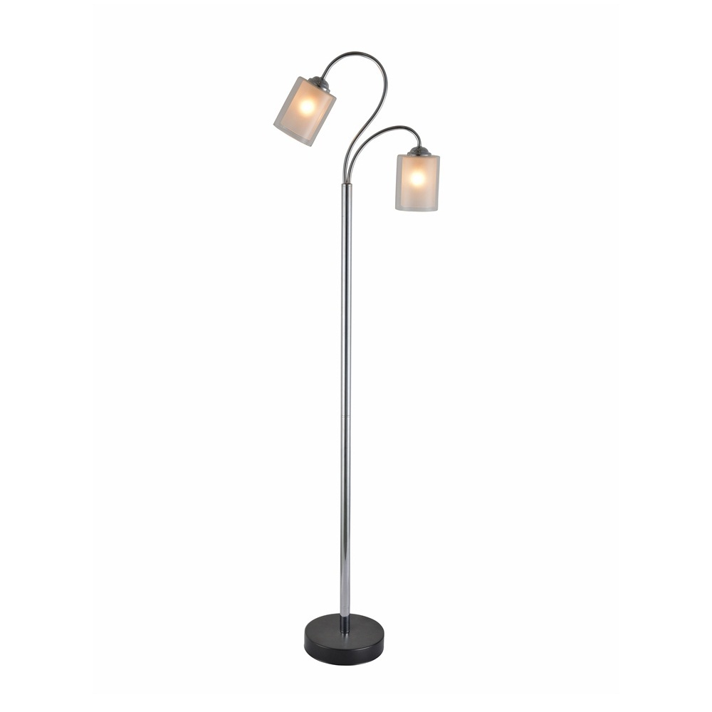 

Напольный светильник Escada 10170/L E27*60W Chrome/Black