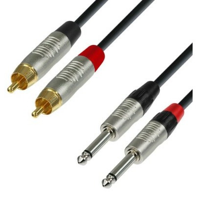 Кабель аудио 2xJack - 2xRCA Adam Hall K4TPC0060 0.6m