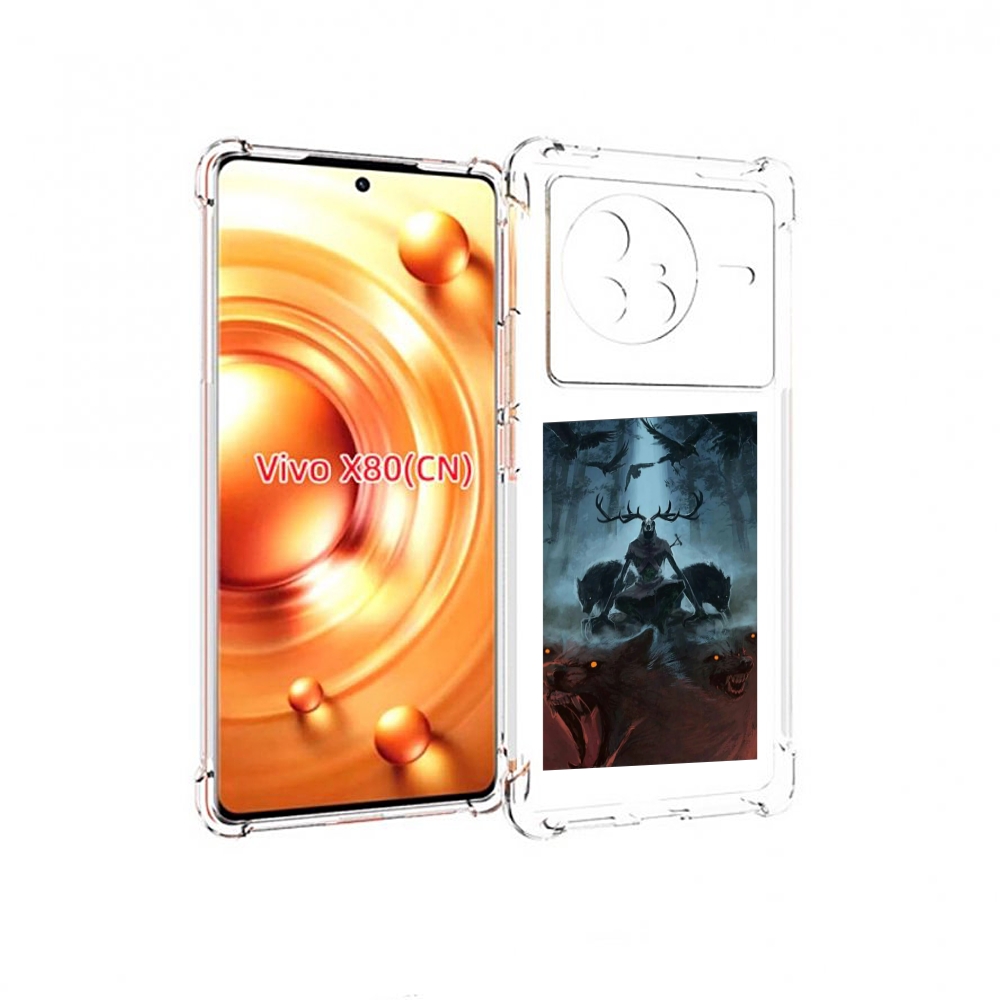 

Чехол Mypads Лось Демон Для Vivo X80, Прозрачный, Tocco