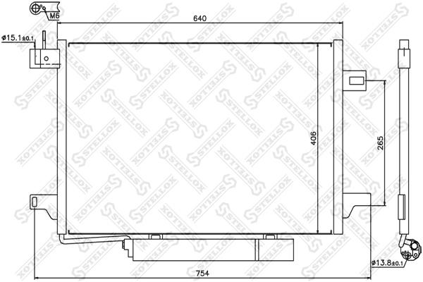 

Радиатор кондиционера STELLOX 1045464SX