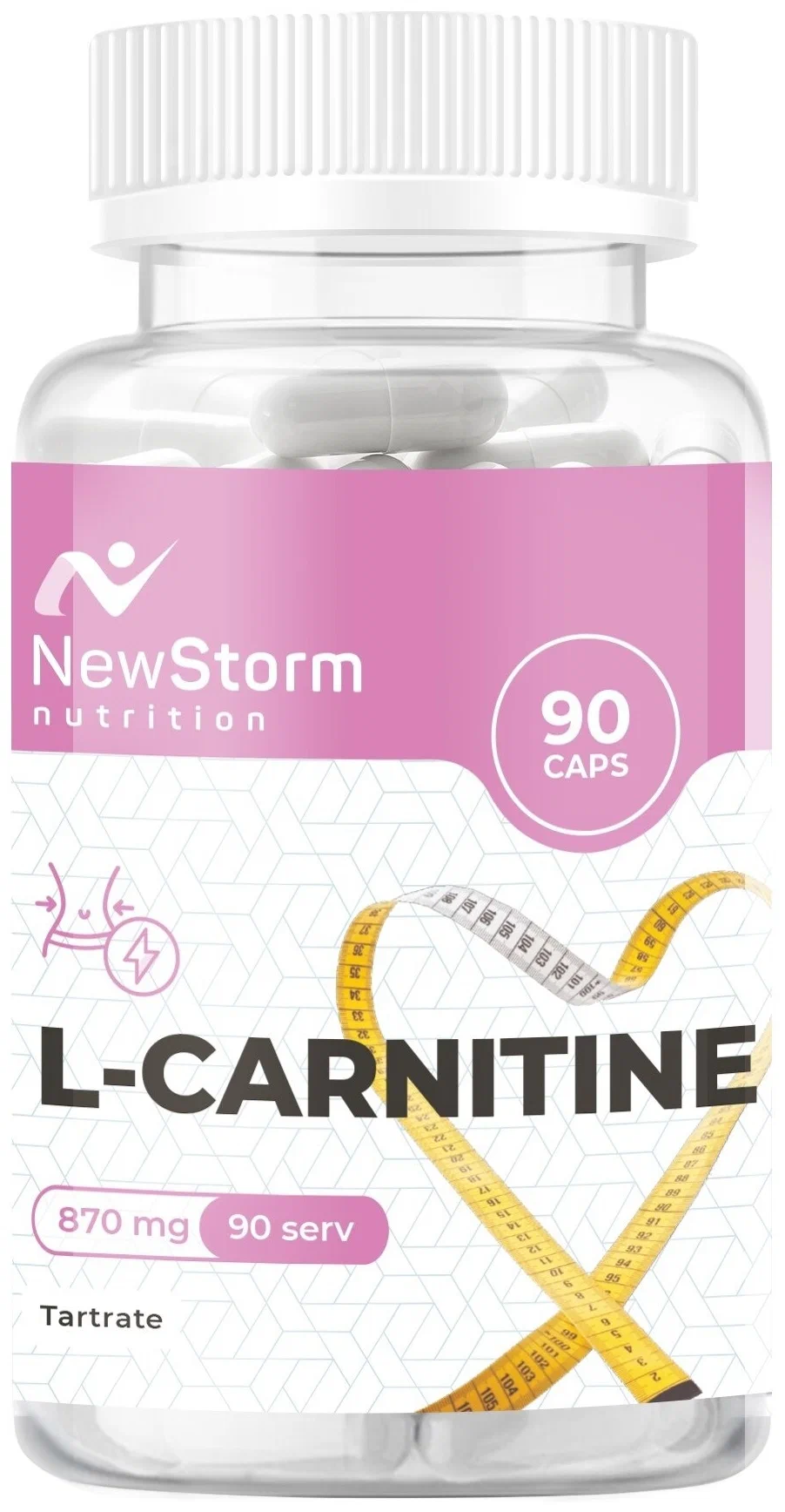 

NewStorm L-Carnitine 90 caps. Нейтральный